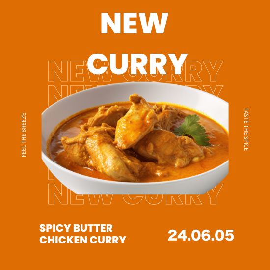 スパイシーバターチキンカレー新発売